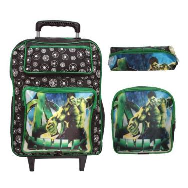 Imagem de Kit Mochila Infantil Menino Creche Passeio com Lancheira - Plike