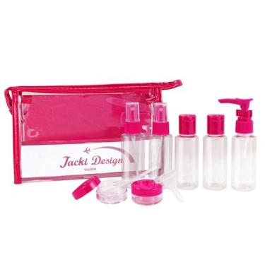 Imagem de Kit de frascos p/ viagem 10 pcs - Jacki Design, Pink