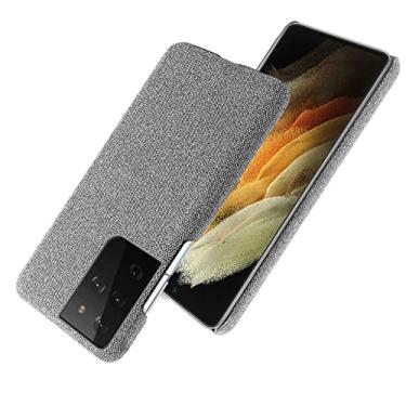 Imagem de Para Samsung S21 Ultra M51 S20 FE Plus A52 Tecido de Luxo Luxuoso Estojo Ajustado Para Galaxy M31 Note 20 Ultra A 12 32 72 F41 A21 M21 S, Cinza Claro, Para Galaxy R06 ACE
