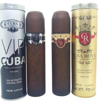 Imagem de Perfume Cuba Vip Masculino Importado + Cuba Royal Importado 100 Ml - C