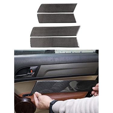 Imagem de JEZOE Autocolantes decorativos de fibra de carbono pretos acessórios do interior do carro, para Honda CRV 2007 2008 2009 2010 2011