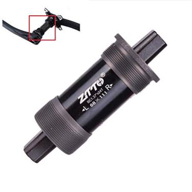 Imagem de Yajun Suporte inferior quadrado para bicicleta 118/120/122,5/124,5/127,5 mm Eixo central rosqueado MTB, 68 * 124,5 mm