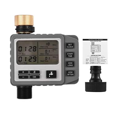 Imagem de Qudai Aspersor Temporizador Digital Fim da Mangueira Temporizador de Irrigação Programável Ao Ar Livre Manual/Automático Sistema de Rega para Jardins Varandas Pátios Gramados