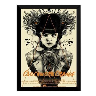 Imagem de Quadro Arte Decorativo Cinema Cult Laranja Mecanica 42x29cm - Fanarte