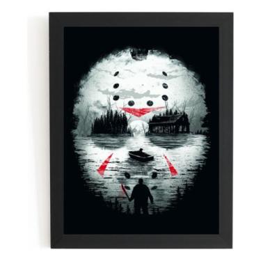 Imagem de Quadro Jason Sexta Feira 13 Filme Terror Arte - Fanarte