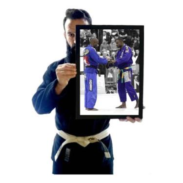 Imagem de Quadro Jiu Jitsu Faixa Preta Tererê Vs Finfou Decoração Dojo - Fanarte