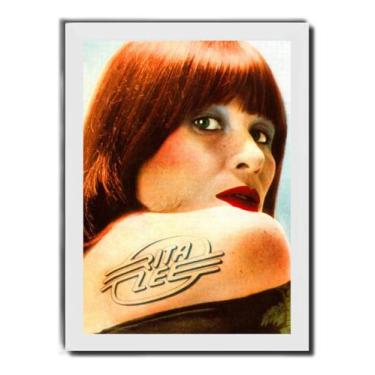 Imagem de Quadro Foto Rita Lee Jovem Rainha Rock Nacional - Fanarte