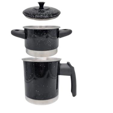 Imagem de Cuscuzeira Pequena Individual Preto nº 10 Ideal para Porções Individuais