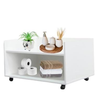 Imagem de Gabinete Organizador Moderno 60cm Com Rodinhas P/banheiros-Adequado para quarto, sala de estar, escritório