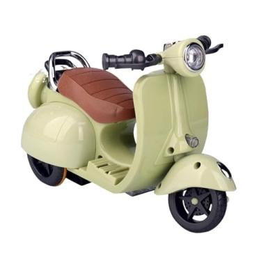 Imagem de TTETTZ Acessório para boneca de motocicleta, enfeite para casa de bonecas, decoração para casa, brinquedo elétrico interativo, suprimentos para animais de, Verde