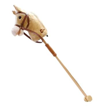 Imagem de Rrlihjgu Cavalos de Pau | Cavalos De Pau De Pelúcia Com De Relincho,Animais De Peluche Para Bebés Crianças Rapazes Raparigas Interior Exterior Jardim Casa Role Play Festas De Aniversário