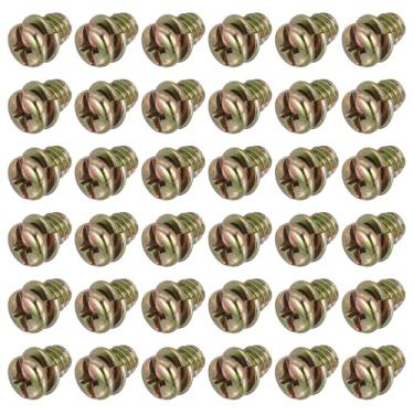 Imagem de PATIKIL 50 peças de parafusos de lâmina de ventilador de teto, parafuso de substituição de motor de panela Phillips de aço carbono de 1/10.2 cm-20 x 5/16 para ventilador de teto de iluminação, zinco