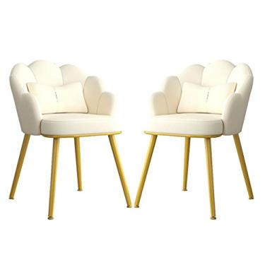 Imagem de Cadeiras de jantar Chai cadeiras de sala de jantar cadeiras de couro cozinha jantar conjunto de 2, quarto moderno quarto casamento sala varanda sofá cadeira penteadeira mesa de maquiagem cadeira com