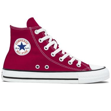 Imagem de Tênis Converse Lona Unissex Cano Alto Chuck Taylor All Star | Bordô Cor:;Tamanho:43-Unissex