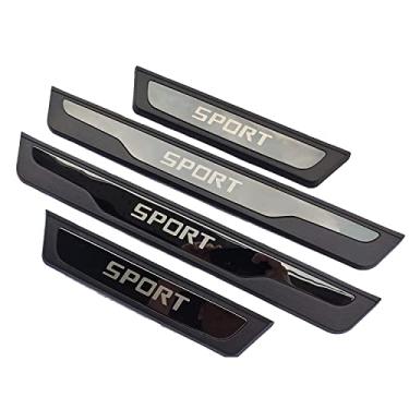 Imagem de GZBFTDH Proteção de Peitoril Soleira da Porta, para Ford Ranger 2010 2022 Acessórios, Aço Inoxidável Kick Plate Guard de Pedal de Limiar Protetor, Peças para Automóveis