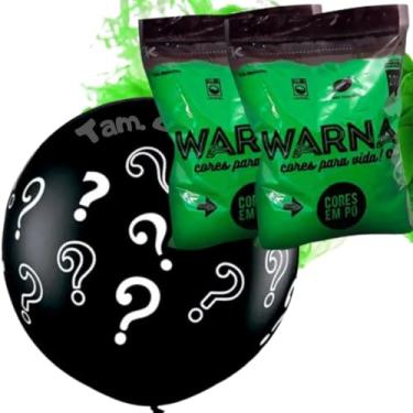 Imagem de Balão Big Chá Revelação + 2 Tinta Em Pó Colorido Holi Party, Kit Big Balão, + 2 Pó Colorido 200G, Festas Revelação Chá Menino (Verde)