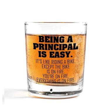 Imagem de Nogrit Principais Gifts Copos de uísque de 290 ml, Presentes de Apreciação Principais, Engraçados Princípios Antigos Copos de Pedras para Homens Mulheres Beber Cocktail Scotch Vodka Tequila Rum