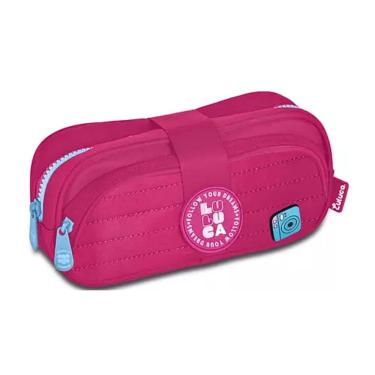 Imagem de Estojo Duplo Escolar Rosa Luluca Lu24641