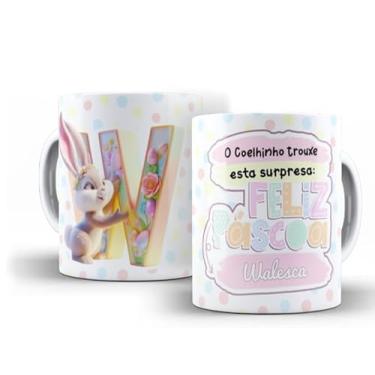 Imagem de Caneca branca ALFABETO PÁSCOA (W)