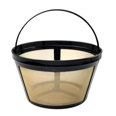 Imagem de TRONMEI Filtro de café reutilizável para 4 a 6 xícaras – livre de BPA, serve para Mr. Coffee, Black+Decker, Walmart Mainstays e a maioria das cafeteiras estilo cesta de 4 a 6 xícaras (pacote com 1)
