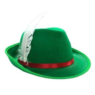 Imagem de Chapeu Alemao Oktoberfest Verde Com Pena - Fantasias Carol BI