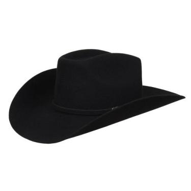 Imagem de Chapéu Country Pelo e Lã Preto Cury 33485, 57, Preto