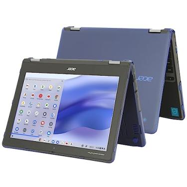 Imagem de mCover Capa rígida compatível apenas com notebooks 2 em 1 Acer Chromebook Spin 512 R853TA 2021 ~ 2023 de 12 polegadas (não serve para nenhum outro modelo) - azul