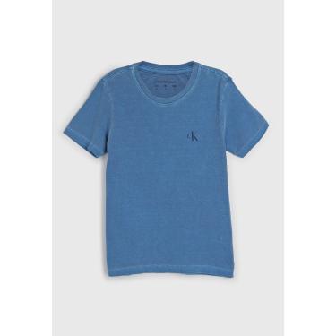 Imagem de Infantil - Camiseta Calvin Klein Azul Calvin Klein Kids CJ4OJ01TC491 menino