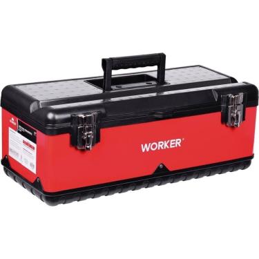 Imagem de Caixa Metálica Para Ferramentas Baú 23`` Com Bandeja Worker