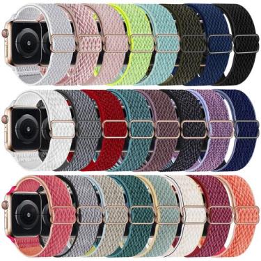 Imagem de Pulseiras Elásticas de Nylon DMIGADIGLO para Apple Watch (38-46mm) - P