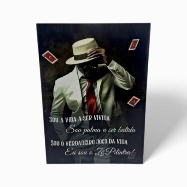 Imagem de Placa Decorativa Eu sou Zé Pilintra Mdf Fita DuplaFace 27 cm - Flash