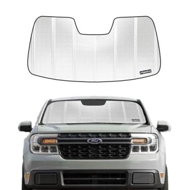 Imagem de Pigenius Para-brisa para caminhão Ford Maverick 2022-2024. Película de alumínio refletiva de atualização 2024 para proteção interna máxima