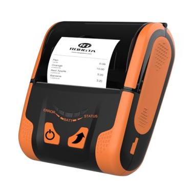 Imagem de Rongta Impressora térmica direta POS de 80 mm com Bluetooth + USB, compatível com telefone Android, não quadrado/iPad/computador/tablet Android, impressora de recibos portátil (RPP300)