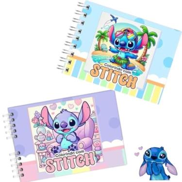 Imagem de Livro Para Colorir Bobbie Stich Capa Dura Para Compartilhar ou Emoldurar 50 Desenhos Encadernado ou Folhas Soltas Bob Gods Original (AZUL)