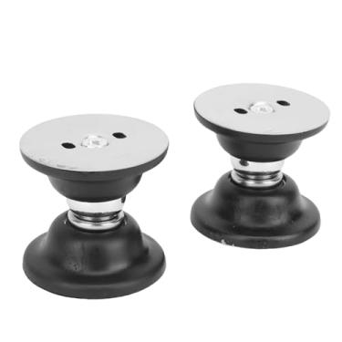 Imagem de Trava magnética para porta, conjunto com 2 suportes magnéticos resistentes para porta de RV com design silencioso, para compartimentos de RV, trailer, motorhome e barco (Preto)