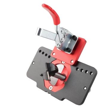 Imagem de Instruções de Perfuração de Dobradiças -jig -loch Definidas para Madeira, Excelente Precisão, Fins Uso Extensos, Grampo Fixação Rápida, Liga Alumínio Premium