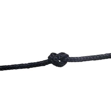 Imagem de Cabo Trançado Monofilamento 3mm Preta Pesca Corda 100 Metros - KING