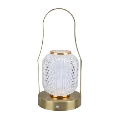 Imagem de Akozon Lâmpada de Mesa de Lanterna LED Sem Fio Sem Fio Com Bateria de 3600mAh, Luz Noturna Diminuída para Casa, Quarto, Acampamento - Portátil e Versátil