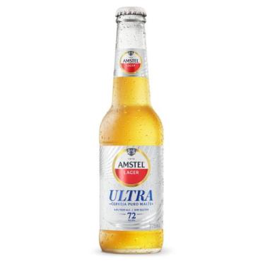 Imagem de Cerveja Lager Puro Malte Sem Glúten Amstel Ultra - Garrafa 275ml, 5 un