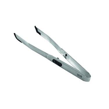 Imagem de Kuhn Rikon Pinça de aço inoxidável SoftEdge com borda de silicone, preta