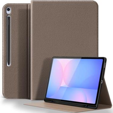 Imagem de XFYKJIN Capa para Samsung Galaxy Tab S10 FE Plus+ 13 polegadas 2025 (modelo: SM-X620/X626), capa de couro de microfibra premium com suporte para caneta S, despertar/hibernar automaticamente, suporte