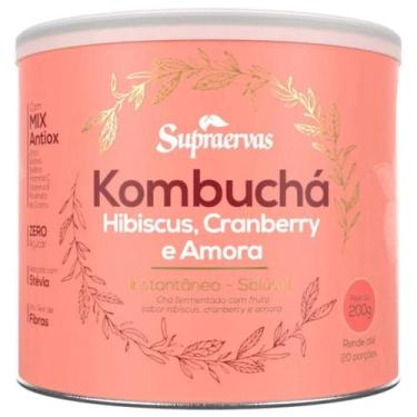 Imagem de Kombuchá Hibiscus Cranberry Amora Soluvel 200g kombucha - SUPRAERVAS