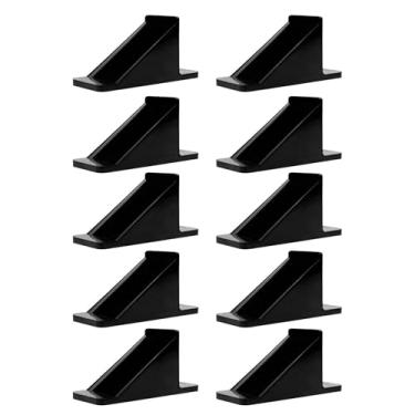 Imagem de Luocute Pacote Com 10 Protetores de Neve para Telhados de Metal, Paradas de Neve de Borracha para PC Resistentes Com Arruelas de Vedação e Parafusos para de Retenção de Telhado de (BLACK)