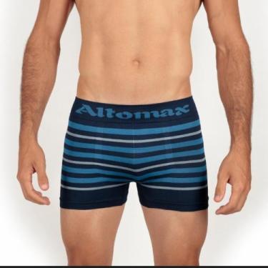 Imagem de Cueca Box Microfibra Boxer Adulto Kit com 10 Und. - Altomax, Estampada