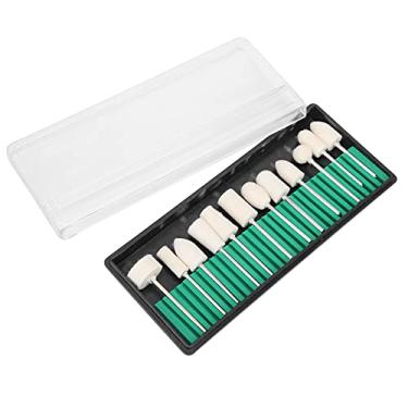 Imagem de Yinhing 12pcs Conjunto de Brocas de Feltro de lã para Unhas, Acessório Portátil de Cabeça de Polimento de Moagem de Unhas Com Diferentes Formatos para Uso Doméstico e Salão de Beleza