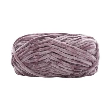 Imagem de Fio De Lã De Veludo Super Macio 100g Material De Tricô Grosso Para Cha