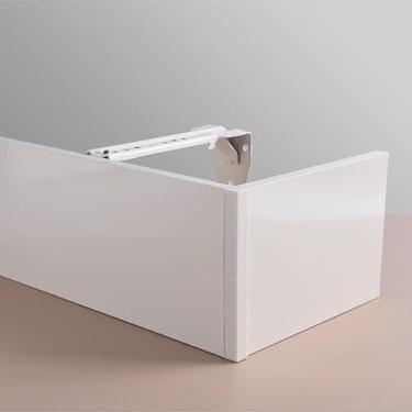 Imagem de Caixa de cortina blackout – estrutura decorativa de liga de alumínio para parede/teto para persianas, 1,3 m (4,3 pés) - sem trilhos incluídos, painel elegante de pelmet