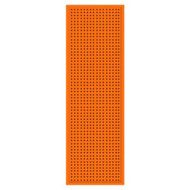 Imagem de Painéis organizadores de parede laranja Pegboard - 19,69 x 7 para sala de artesanato, cozinha, garagem e escritório em casa - Suportes versáteis de armazenamento de ferramentas para artesanato, shows