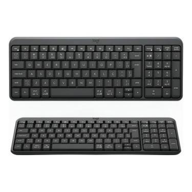Imagem de Teclado Sem Fio Logitech K250 Bluetooth Grafite Portatil Completo - Lo