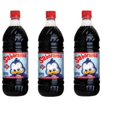 Imagem de Saborizante Concentrado Kit 3 Potes Sorvetes, Raspadinhas - Saborama, 
